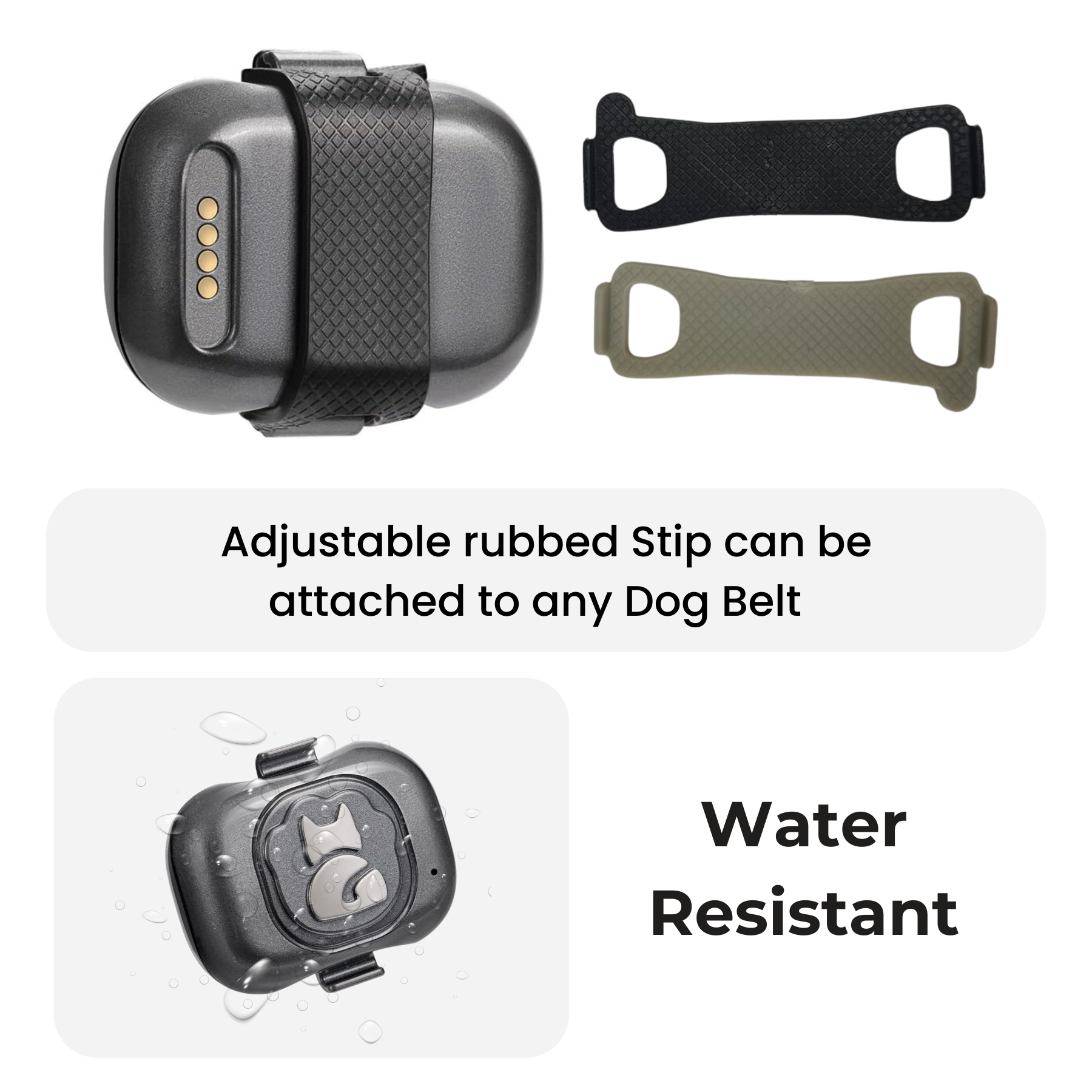 FeTaca G16 Smart 4G GPS Waterproof Mini Collar Tracker with Free 12 Month Tracking & App Subscription for Dogs and Cats (Grey) Both-Collar, Leashes, harnesses FeTaca Dropship