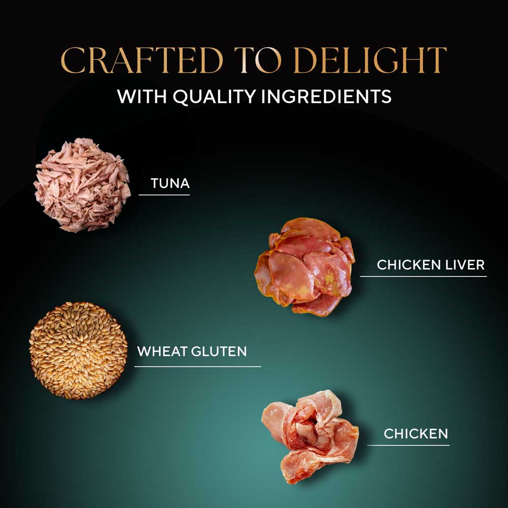 Sheba Chicken With Tuna In Gravy Rich Premium Adult Fine Cat Wet Food Cats-Wet Food Sheba