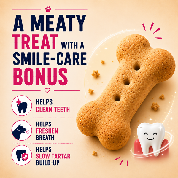 Purepet Mutton Flavour Real Chicken Biscuit Dog Treats Pouch