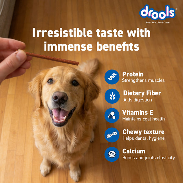 Drools Carrot Flavour Chicken Sticks Treat for Dogs
