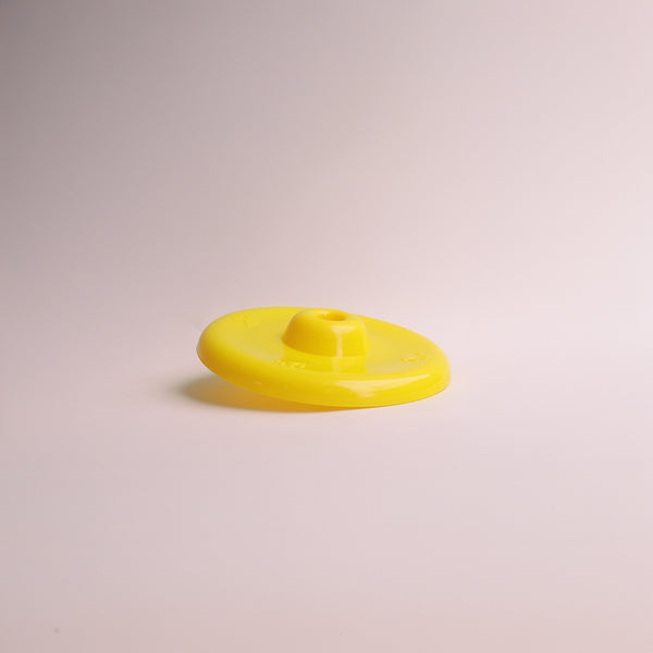 Skatrs Plastic Flyer Frisbee Fetch Toy for Dogs (Yellow)