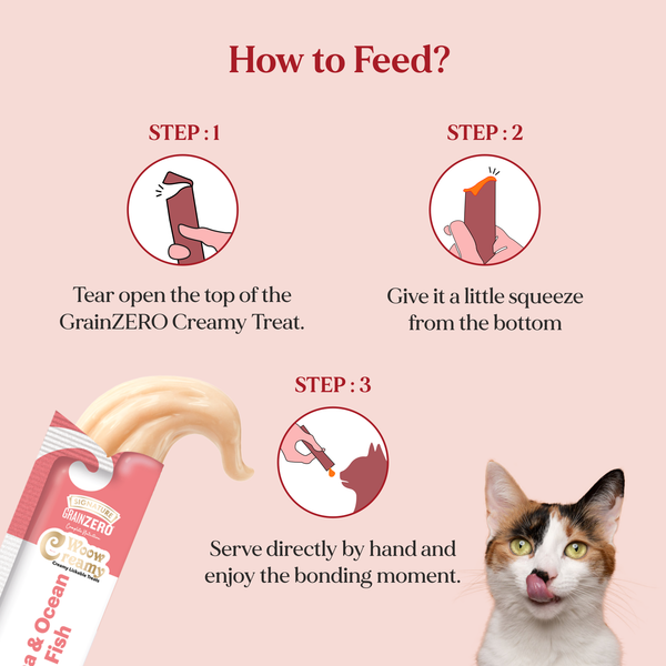 Signature Grain Zero Tuna and Ocean Fish Lickable Creamy Cat Treats