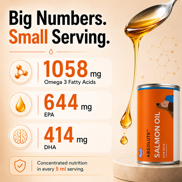 Drools Absolute Salmon Oil Syrup Supplement for Dogs