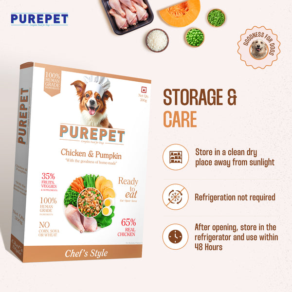 Purepet Chicken and Pumpkin Fresh Food for Dogs