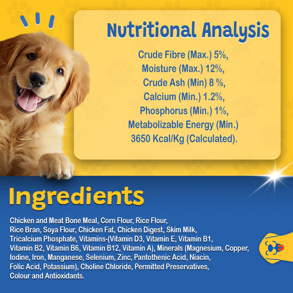 Waggies Chicken with Vitamins All Breed Puppy Dog Dry Food