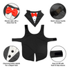 PawsIndia Black and White Tuxedo Suit for Dogs Dogs-Clothing & Accessories Pawsindia Dropship