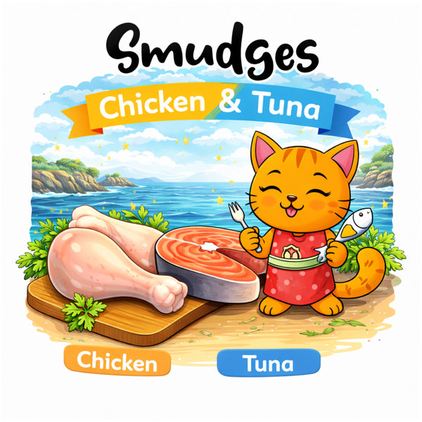 Smudges Chicken Flakes with Tuna in Soft Jelly Adult Cat Wet Food