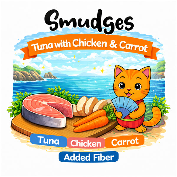 Smudges Tuna Flakes with Chicken and Carrot in Gravy Adult Cat Wet Food
