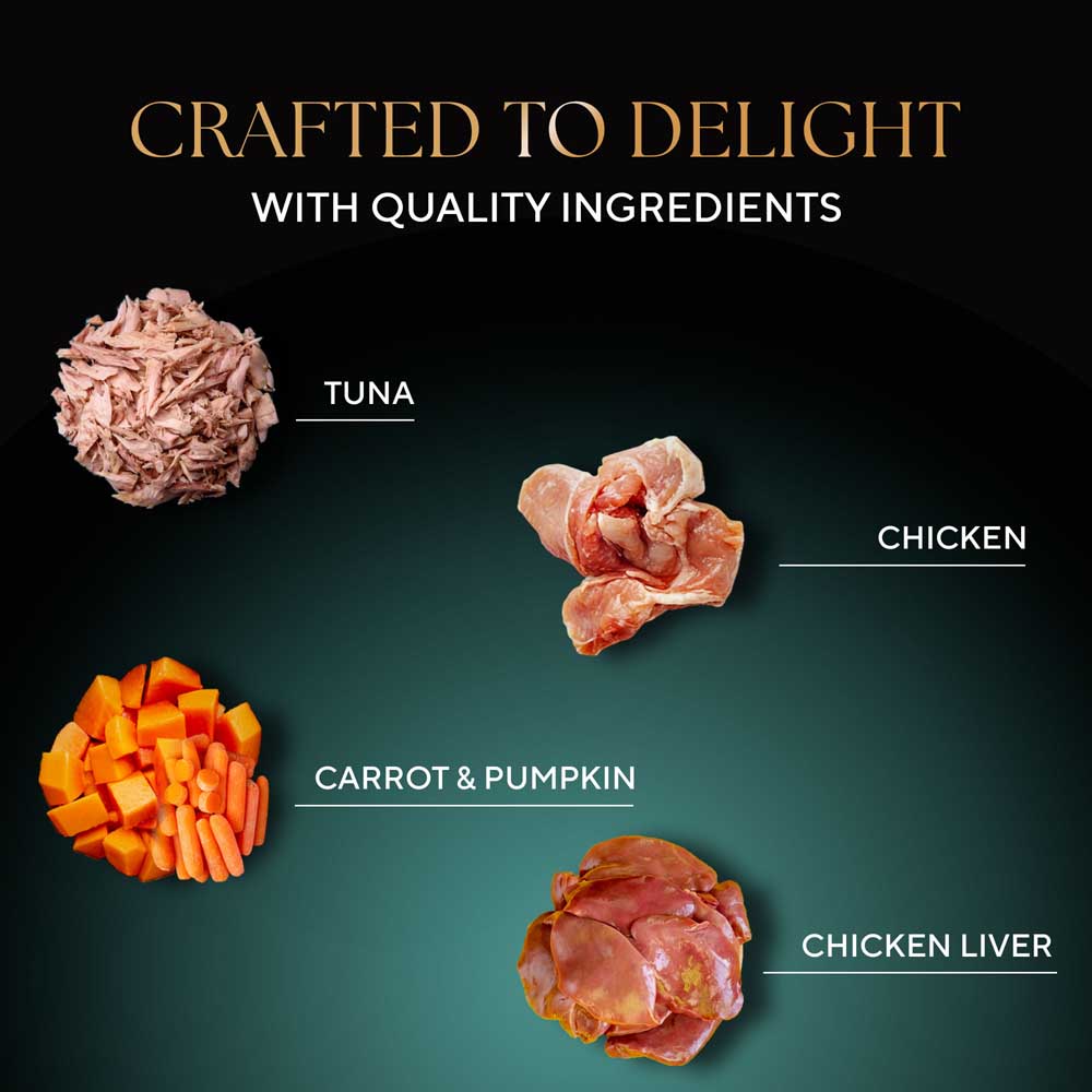 Sheba Tuna Pumpkin & Carrot In Gravy Rich Premium Adult Fine Cat Wet Food Cats-Wet Food Sheba