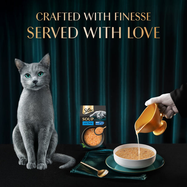 Sheba Soup with Tuna Adult Cat Wet Food