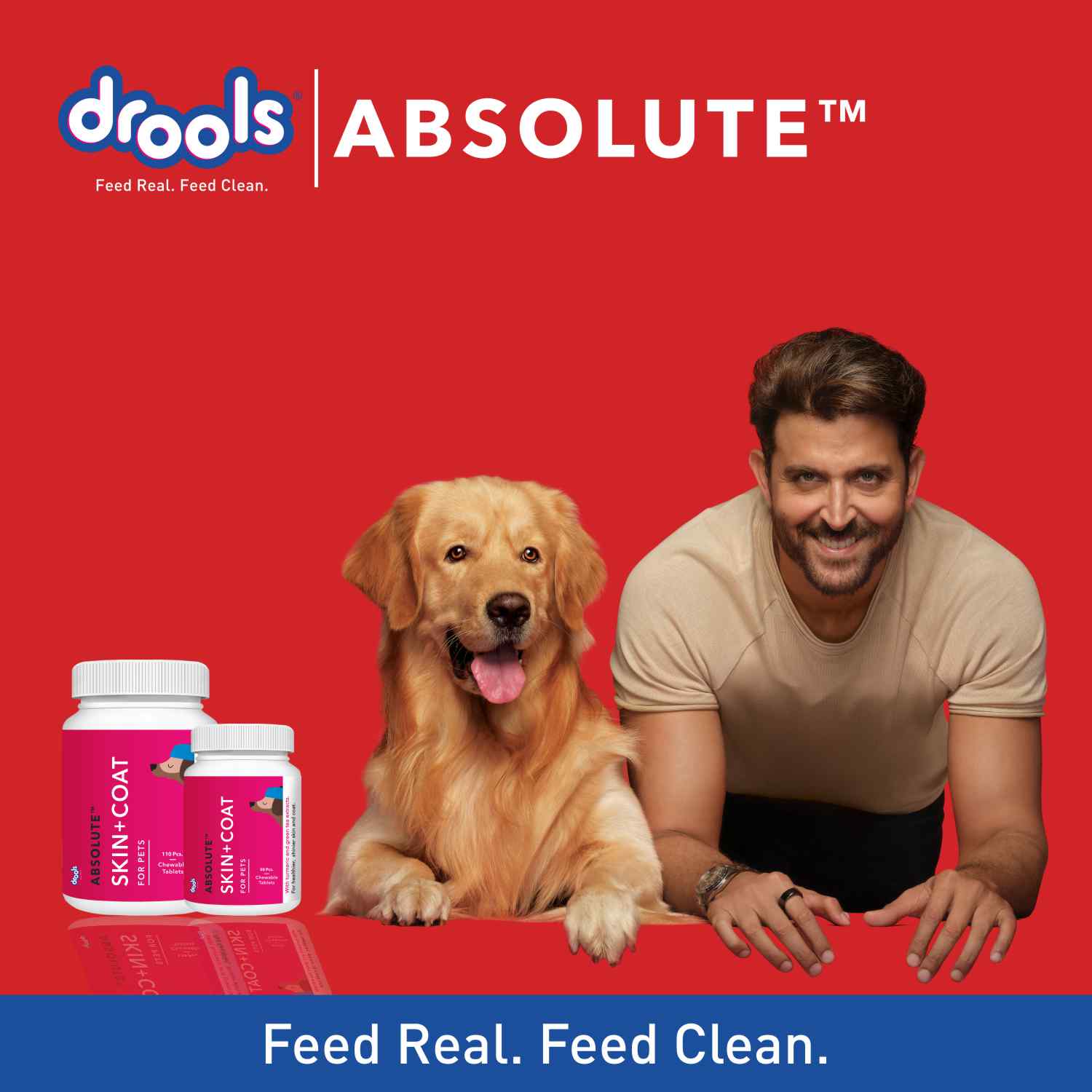 Drools Absolute Vitamin And Skin & Coat Supplement Tablets for Dogs Combo