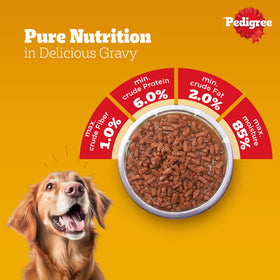 Pedigree PRO Large Breed Puppy Dry Food, Pedigree Chicken Liver Gravy Adult Dog Wet Food Combo Exclusive Combo Exclusive Combo