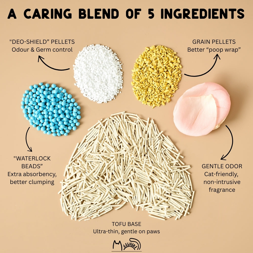 Gishiki Health Pro Premium Tofu Unscented Cat Litter with Add Ins Cats-Litter Gishiki