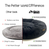 Petter World Anxiety Relieving Donut Bed for Dogs and Cats (Charcoal) Both-Bedding, Mats & Travel Supplies Petter World Dropship