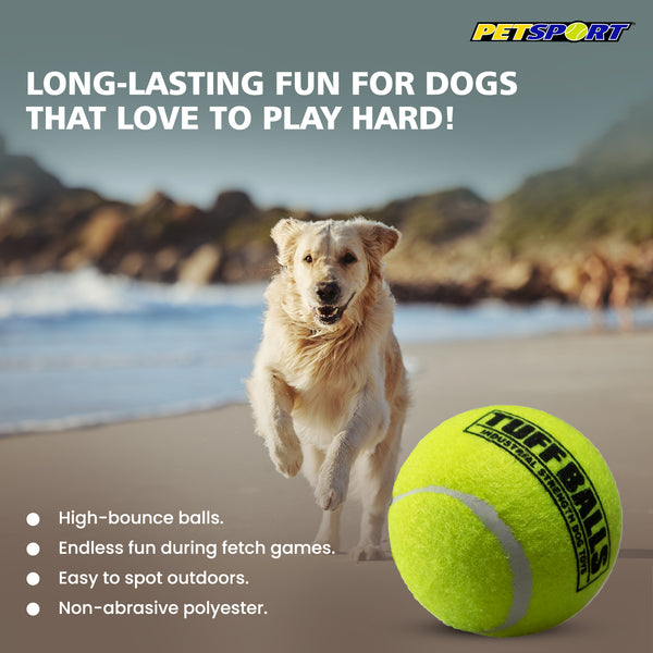 PetSport Tuff Balls Toy for Dogs (Yellow)