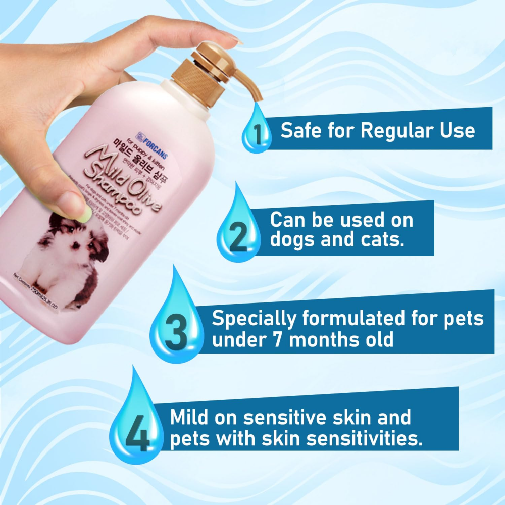 Forbis/Forcans Mild Olive Shampoo for Puppies & Kittens