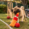 Pawgypets Cricket Fever Doggo Plush with Rope Toy for Dogs (Brown and Red) Dogs-Toys Pawgypets Dropship