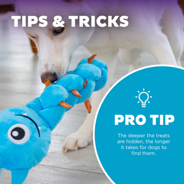 Outward Hound Twistiez Monster Toy for Dogs (Blue)