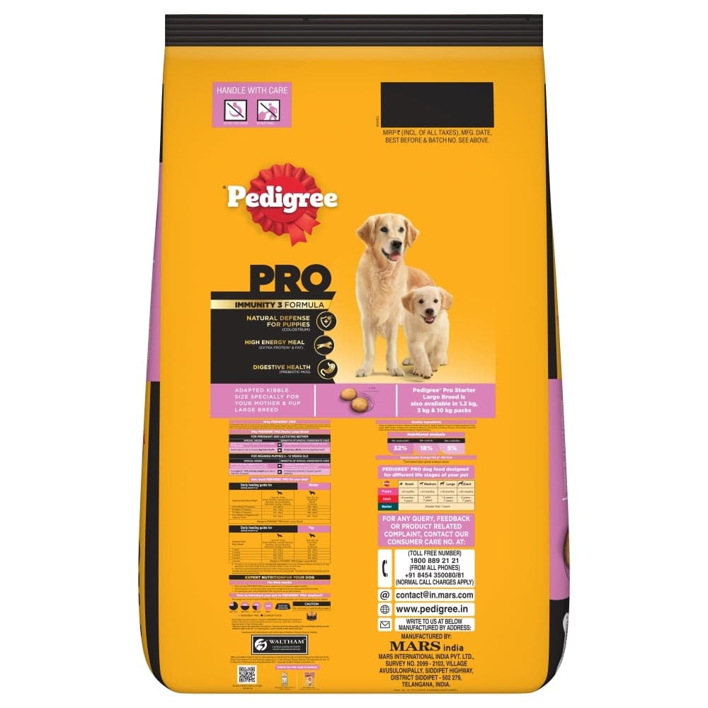 Pedigree PRO Expert Nutrition Lactating/Pregnant Mother & Puppy Starter(3 to 12 Weeks) Large Breed Dog Dry Food