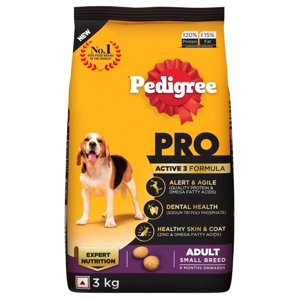 Pedigree PRO Expert Nutrition Dry Food for Small Breed and Chicken and Liver Chunks in Gravy Wet Adult Dog Food Combo