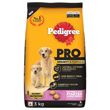 Pedigree PRO Expert Nutrition Lactating/Pregnant Mother & Puppy Starter(3 to 12 Weeks) Large Breed Dog Dry Food (Limited Shelf Life)