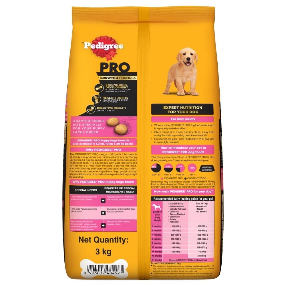 Pedigree PRO Expert Nutrition for Large Breed Puppy(3 to 18 Months) Dry Food