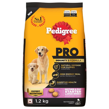 Pedigree PRO Expert Nutrition Lactating/Pregnant Mother & Puppy Starter(3 to 12 Weeks) Large Breed Dog Dry Food (Limited Shelf Life)