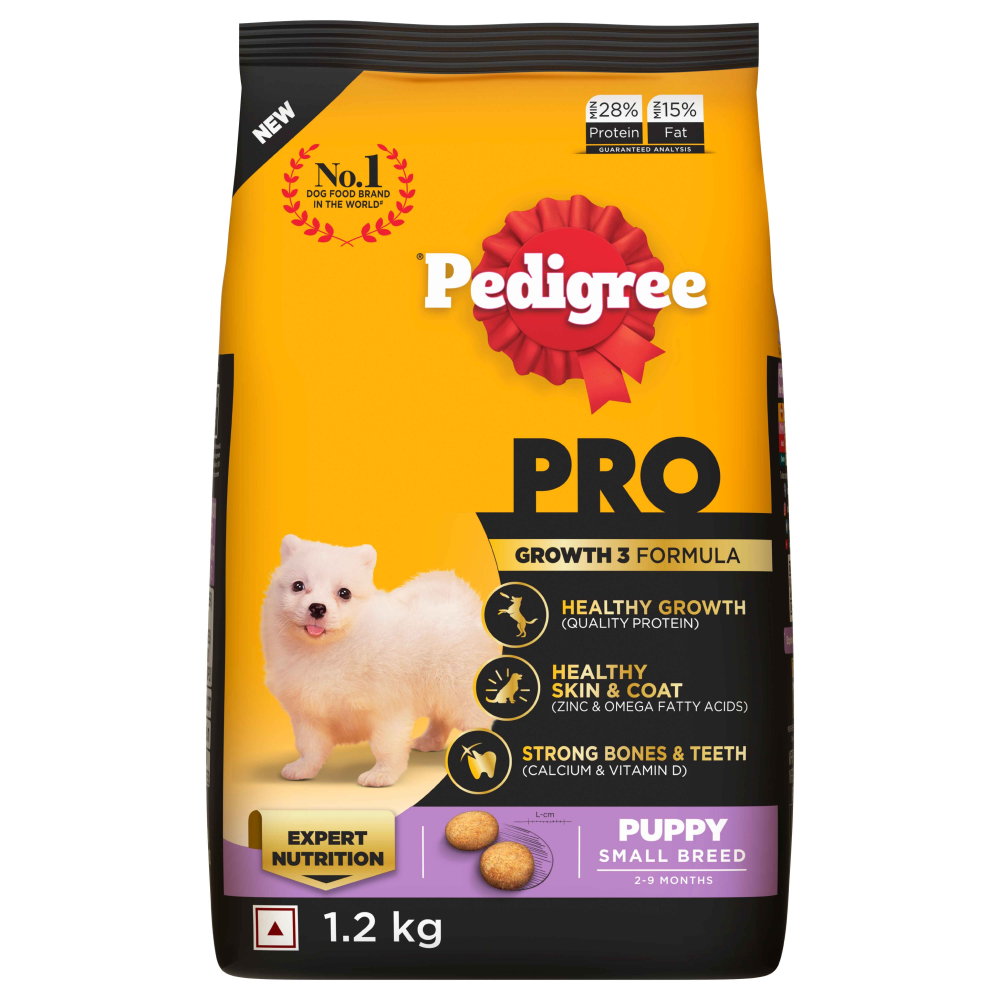 Pedigree PRO Expert Nutrition Small Breed Puppy Dry and Chicken Chunks in Gravy Puppy Wet Food Combo