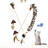 GiGwi Feather Teaser Eco Line Plush Tail Toy for Cats Cats-Toys GiGwi