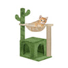 Furrlovers Cactus Cat Tree with Condo Hammock & Scratching Post (Green) Cats-Toys Furrlovers Dropship 32in