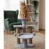 Furrlovers Multi Level Cat Tree with Plush Platforms, Sisal Scratching Posts & Hanging Toys (Grey) Cats-Toys Furrlovers Dropship