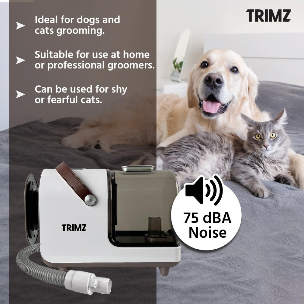 Trimz Pet Grooming Kit & Vacuum Suction for Dogs and Cats Sample Supertails