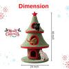 Furrlovers Christmas Tree Multi Level Cat Tower with Condo Hideouts & Scratching Posts(Green) Cats-Toys Furrlovers Dropship