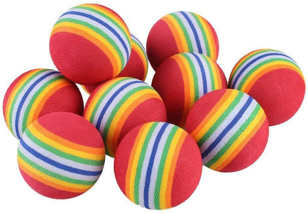 KUTKUT Foam Balls for Cats (Rainbow)