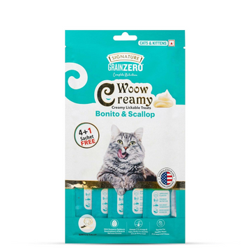 Signature Grain Zero 5 Flavor Lickable Creamy Treats for Cats