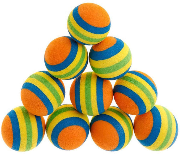 KUTKUT Foam Balls for Cats (Rainbow)