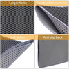 Skatrs Double Layer Litter Mat for Cats (Grey/Black) Litter Supplies Skatrs