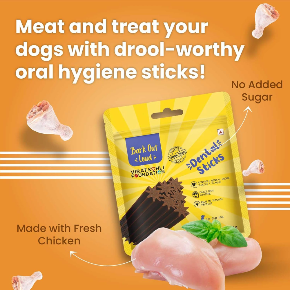 Buy Bark Out Loud by Vivaldis Dental Sticks Dog Treats Online Supertails