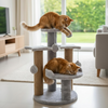 Furrlovers Multi Level Cat Tree with Plush Platforms, Sisal Scratching Posts & Hanging Toys (Grey) Cats-Toys Furrlovers Dropship