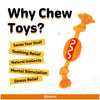Fofos Hot Dog Shaped Chew Rope Toy for Dogs Dogs-Toys FOFOS