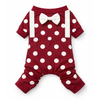 Pawgypets Polka Onesie Tshirt for Dogs (Maroon) Dogs-Clothing & Accessories Pawgypets Dropship