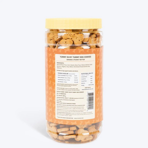 HUFT YIMT Banana and Peanut Butter Biscuits for Dogs