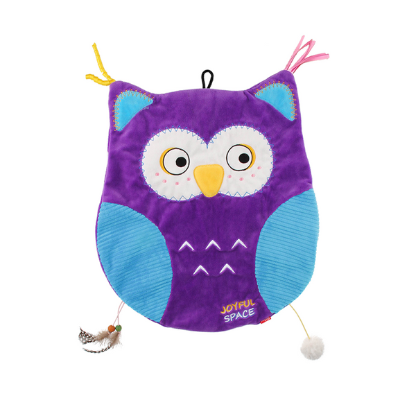 GiGwi Joyful Space Owl Toy for Cats (Purple)