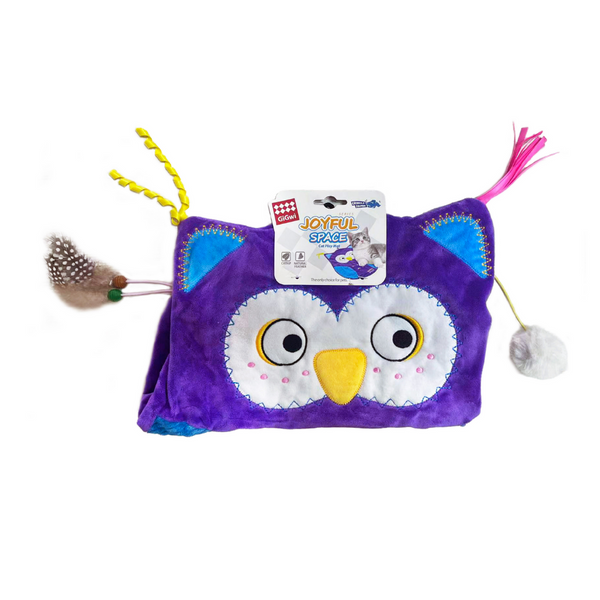 GiGwi Joyful Space Owl Toy for Cats (Purple)