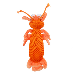 GiGwi Dental Mesh Shrimp Toy for Cats (Orange)