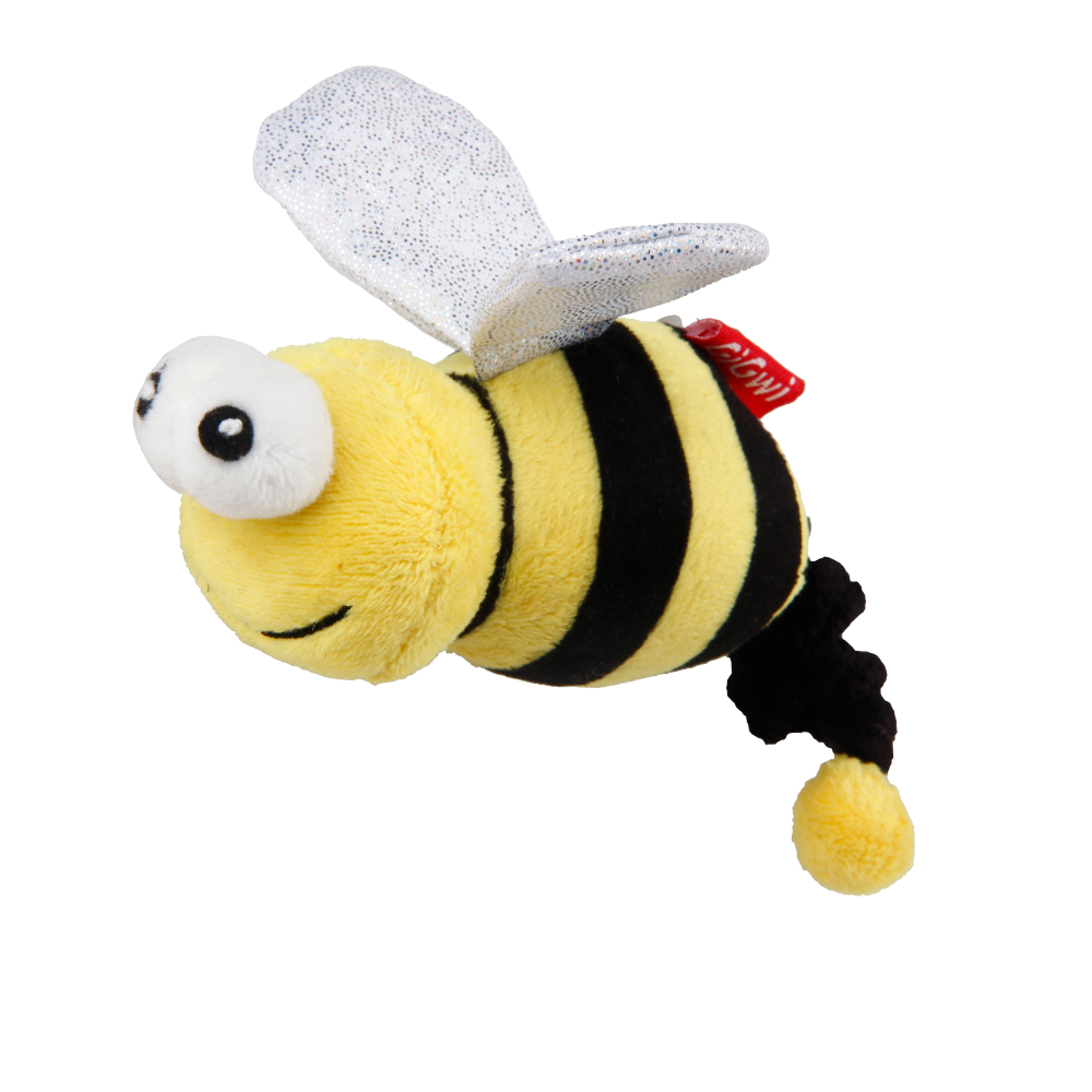 GiGwi Vibrating Running Bee with Catnip inside Toy for Cats (Yellow)