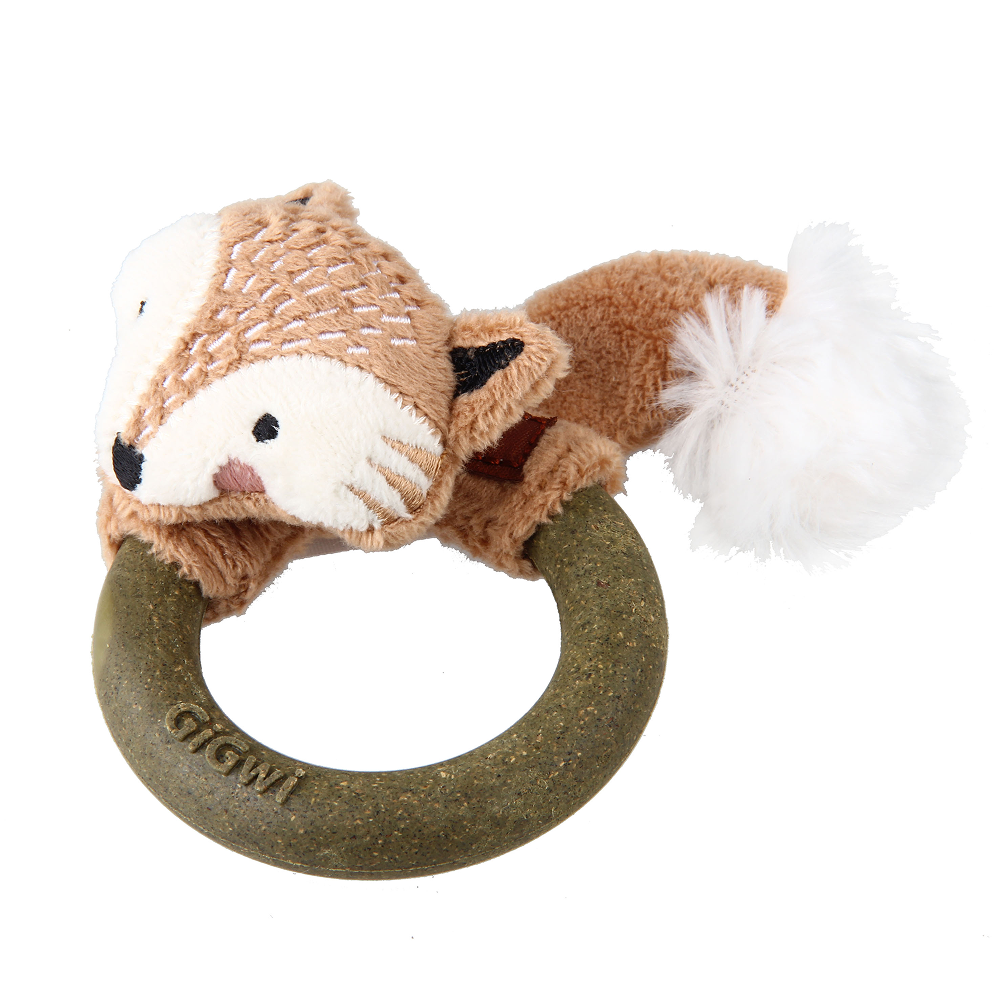 GiGwi Catch and Scratch Eco Line Fox Toy for Cats Cats-Toys GiGwi