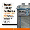 Fofos Backpack Carrier for Dogs and Cats (Grey/Blue) Both-Bedding, Mats & Travel Supplies FOFOS