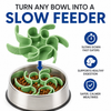 Talking Dog Club Universal Silicone Slow Feeder Bowl Attachment for Dogs and Cats (Green) Both-Bowls & Feeders Talking Dog Club Dropship