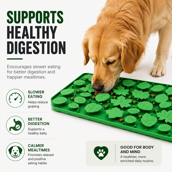Talking Dog Club Jungle Dig Silicone Snuffle & Lick Mat for Dogs and Cats (Green)